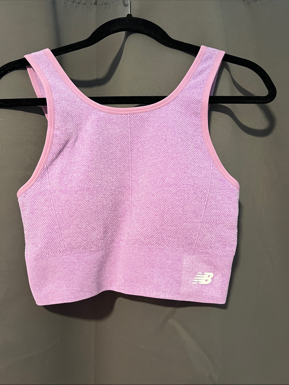 New Balance Lavender Pink Seamless Crop Tank